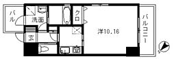 パサージュ野間 1Kの間取図画像