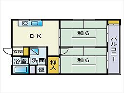 間取図画像 2DK