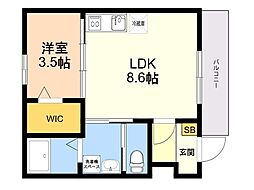 間取図画像 1LDK