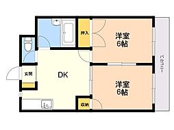 間取図画像 2DK