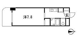シーロアー 1Kの間取図画像