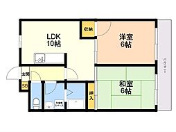 スィンパシーマンション 3階2LDKの間取り