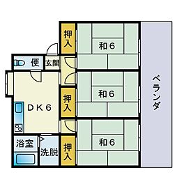 間取図画像 3DK