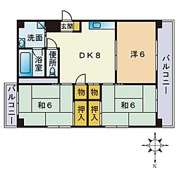 間取図画像 3DK