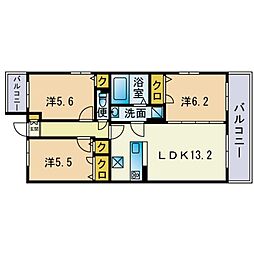 間取図画像 3LDK