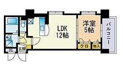 ウィルマーレ 1LDKの間取図画像
