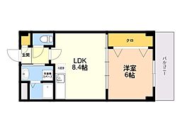 ＮＪＦ(福岡市早良区野芥2丁目新築マンション) 2階1LDKの間取り