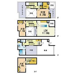 西新駅 25.5万円