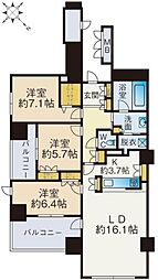 間取図画像 3LDK