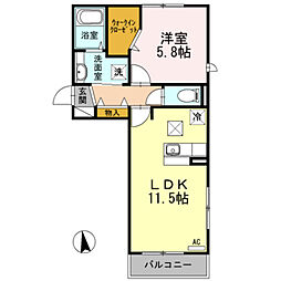 間取図画像 1LDK