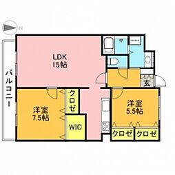 間取図画像 2LDK