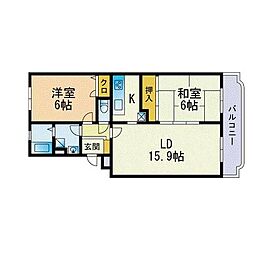 間取図画像 2LDK