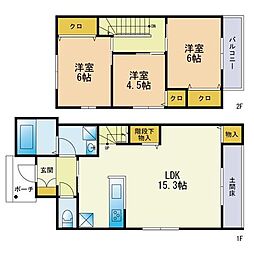 ブラウンダッハ 3LDKの間取図画像
