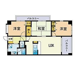 エルガーラ入江 3LDKの間取図画像
