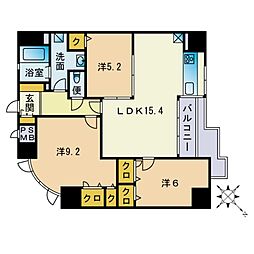 クレアフォーシーズンズ 3LDKの間取図画像