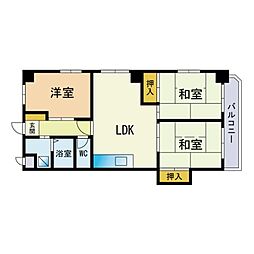 アーバニー大賀 3LDKの間取図画像