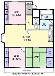 ロワールマンション高取 3LDKの間取図画像