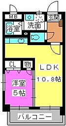ラフィーネ・ルージュ 1LDKの間取図画像