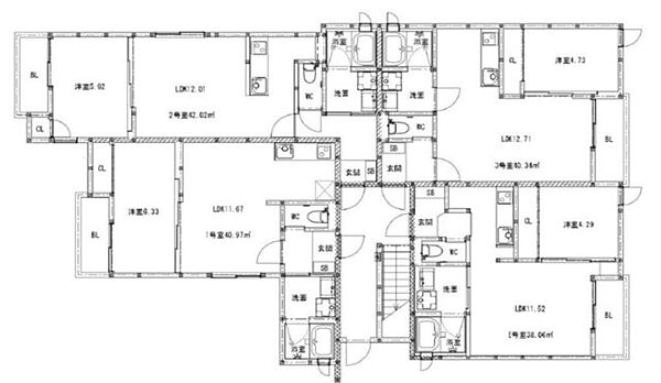 二日市南ＡＰ（仮） 201｜福岡県筑紫野市二日市南４丁目(賃貸アパート1LDK・2階・40.97㎡)の写真 その1