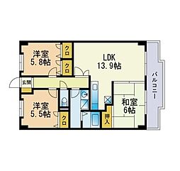 間取図画像 3LDK