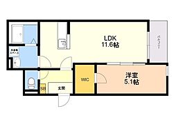 間取図画像 1LDK