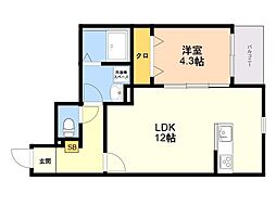 間取図画像 1LDK