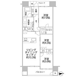 間取図画像 3LDK