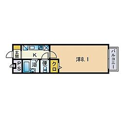 間取図画像 1K