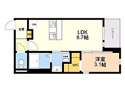 間取図画像 1LDK