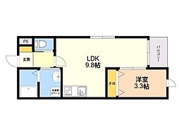 間取図画像 1LDK