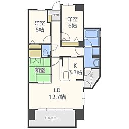 アルファライフ南福岡 3LDKの間取図画像