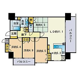 ヒューマインド南福岡かえで通り 4LDKの間取図画像
