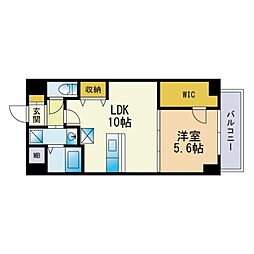 グローリア・ミオ・大野城 1LDKの間取図画像