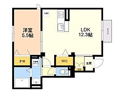 fort 2 1LDKの間取図画像