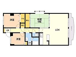 パレドーレ春日 3LDKの間取図画像