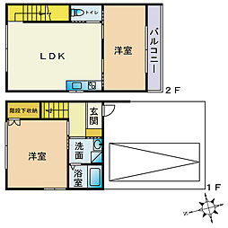 ブライトパティオさくら 2LDKの間取図画像