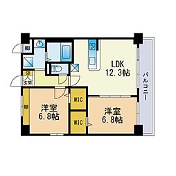 セルブ春町G-executive 2LDKの間取図画像