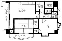 メープル南福岡 2LDKの間取図画像