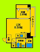 大阪府豊中市上新田4丁目（賃貸マンション1LDK・3階・29.24㎡） その2