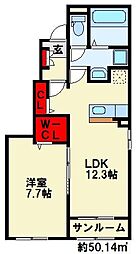 間取図画像 1LDK
