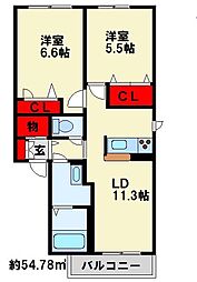 間取図画像 2LDK