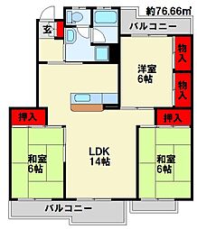 向山団地　1000棟 2階