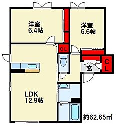 グリーントリニティー　B棟 1階/102