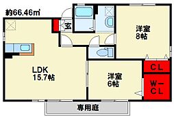 カサグランデ　B棟 1階/101