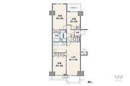 間取図画像 3LDK