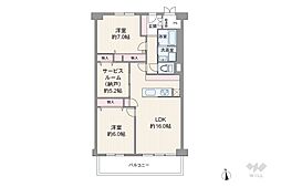 間取図画像 2SLDK