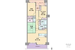 エスリード苦楽園老松町 2SLDKの間取図画像