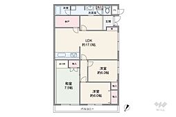 間取図画像 3LDK