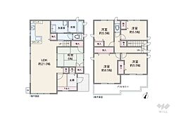 豊中市緑丘4丁目 一戸建て 5LDKの間取り