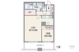 ザ・千里タワー 1SLDKの間取図画像